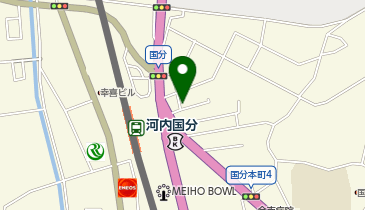 柏原国分本町郵便局の地図画像