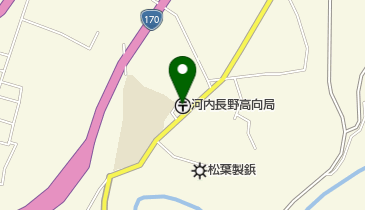 河内長野高向郵便局の地図画像
