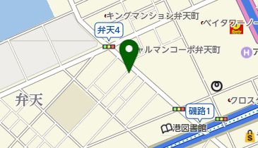 港弁天郵便局の地図画像