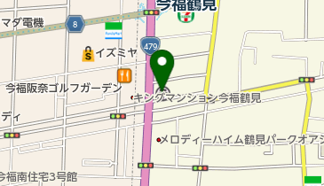 大阪鶴見郵便局の地図画像