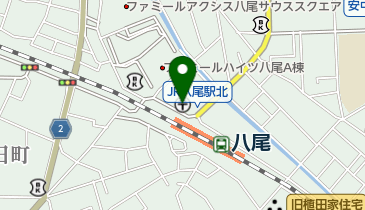 八尾駅前郵便局の地図画像