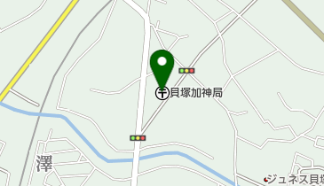 貝塚加神郵便局の地図画像