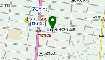 東成深江中郵便局の地図画像