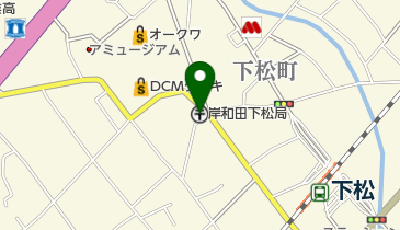 岸和田下松郵便局の地図画像