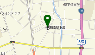 柏原堅下郵便局の地図画像