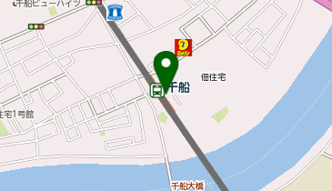 西淀川千船郵便局の地図画像