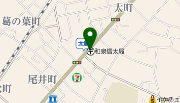 和泉信太郵便局の地図画像