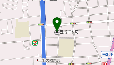 西成千本郵便局の地図画像