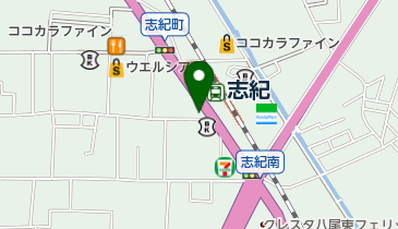 八尾志紀郵便局の地図画像