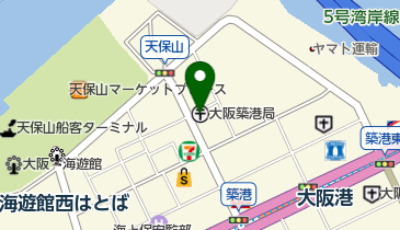 大阪築港郵便局の地図画像