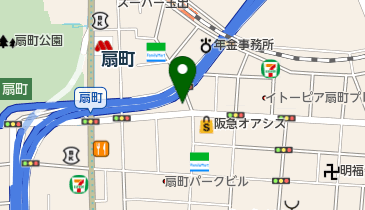 大阪天神橋三郵便局の地図画像