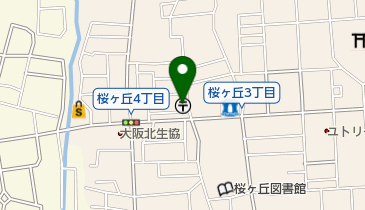 箕面桜ケ丘郵便局の地図画像