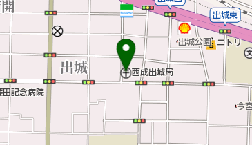 西成出城郵便局の地図画像