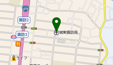 城東諏訪郵便局の地図画像