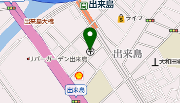 西淀川出来島郵便局の地図画像