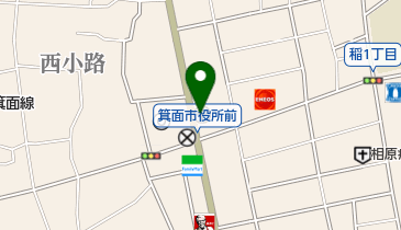 箕面西小路郵便局の地図画像