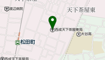 西成天下茶屋東郵便局の地図画像