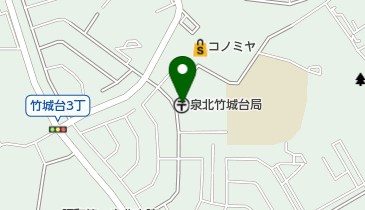 泉北竹城台郵便局の地図画像