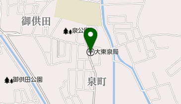 大東泉郵便局の地図画像