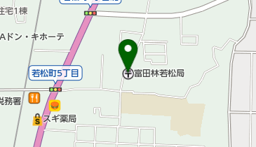 富田林若松郵便局の地図画像