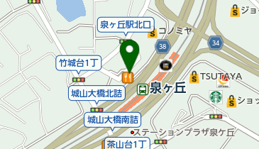 泉北泉ヶ丘郵便局の地図画像
