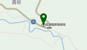 貝塚蕎原簡易郵便局の地図画像