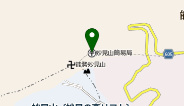 妙見山簡易郵便局の地図画像