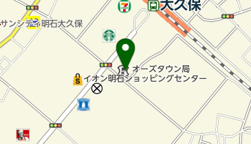 オーズタウン郵便局の地図画像