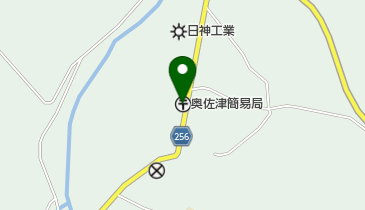 奥佐津簡易郵便局の地図画像