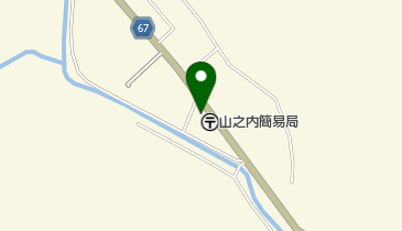 山之内簡易郵便局の地図画像