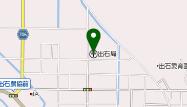 出石郵便局の地図画像