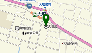 大塩郵便局の地図画像