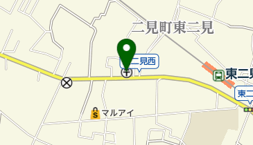 二見郵便局の地図画像