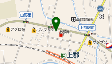 上郡郵便局の地図画像