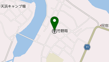 竹野郵便局の地図画像