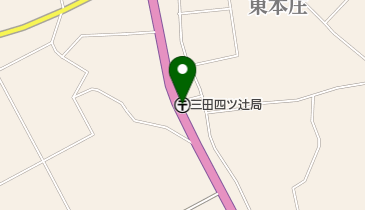 三田四ツ辻郵便局の地図画像