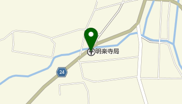 明楽寺郵便局の地図画像