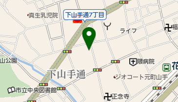 神戸下山手郵便局の地図画像