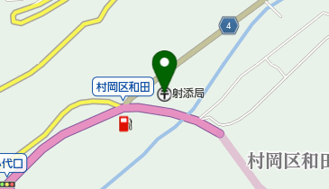 射添郵便局の地図画像