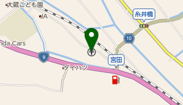 和田山大蔵郵便局の地図画像