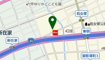 東明郵便局の地図画像