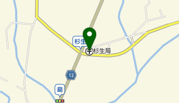 杉生郵便局の地図画像