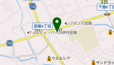 伊丹昆陽郵便局の地図画像