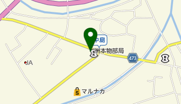 洲本物部郵便局の地図画像