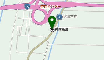 香住森郵便局の地図画像