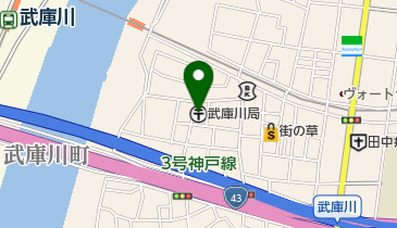 武庫川郵便局の地図画像