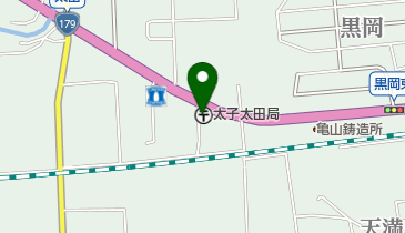 太子太田郵便局の地図画像