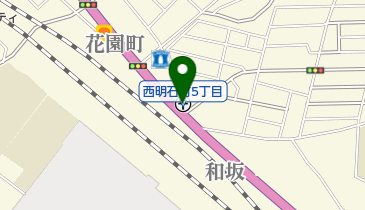明石和坂郵便局の地図画像