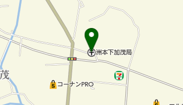 洲本下加茂郵便局の地図画像