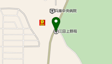 三田上野郵便局の地図画像